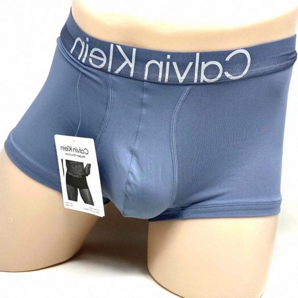 💖MEGA SALE💖Calvin Klein 1 Pack NB2974-420 Men's Waistband Logo Microfiber Blue